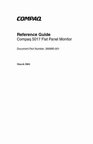 Compaq Computer Monitor 5017-page_pdf